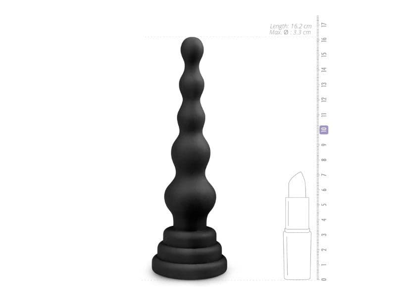 Plug anale Progressivo Large 16 , 5 cm conico nero silicone giochi ano in prodotto Erosdom - Palmi, commercioVirtuoso.it
