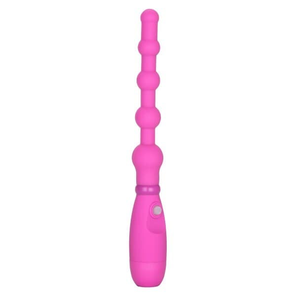 Booty call Sonda flessibile 14,45 cm 3 vibrazioni con perle silicone rosa ano in prodotto Erosdom - Palmi, commercioVirtuoso.it