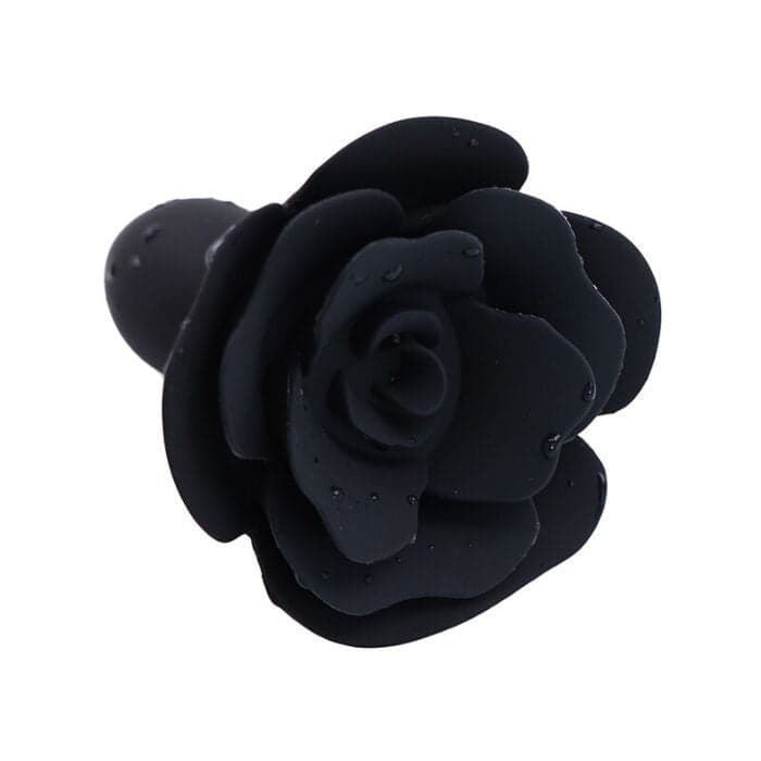 plug anale a Rosa nera Premium silicone Scenografico ideale per foto fetish in prodotto Erosdom - Palmi, commercioVirtuoso.it
