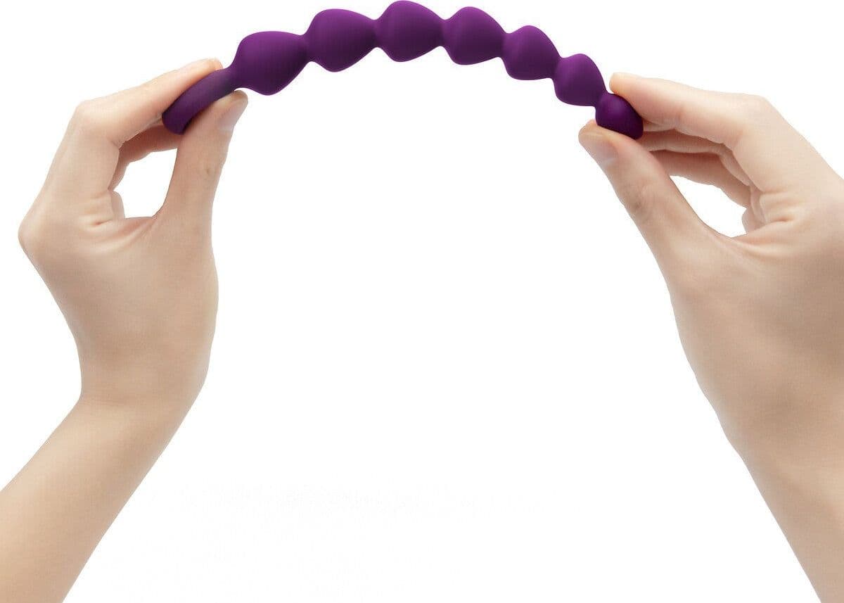 Stimolatore anale Progressivo viola 15 cm a cuori perle anali silicone anello in prodotto Erosdom - Palmi, commercioVirtuoso.it