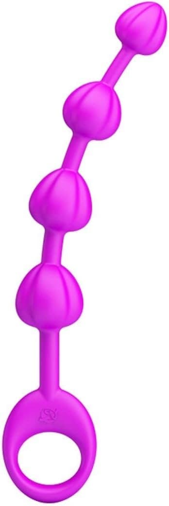 Stimolatore anale Progressivo 4 cuori viola 19 cm silicone per max 2,3 cm in prodotto Erosdom - Palmi, commercioVirtuoso.it