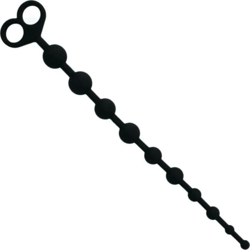 Stimolatore 10 perle anali Progressivo nero 34 cm x max 2,5 cm loop estrazione in prodotto Erosdom - Palmi, commercioVirtuoso.it