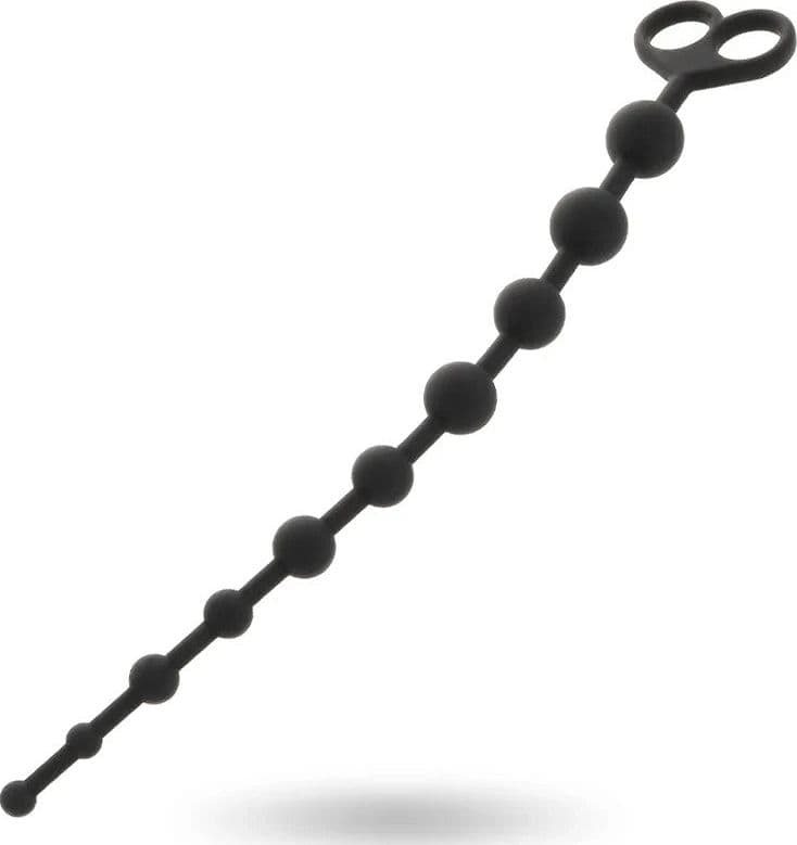 Stimolatore 10 perle anali Progressivo nero 34 cm x max 2,5 cm loop estrazione in prodotto Erosdom - Palmi, commercioVirtuoso.it