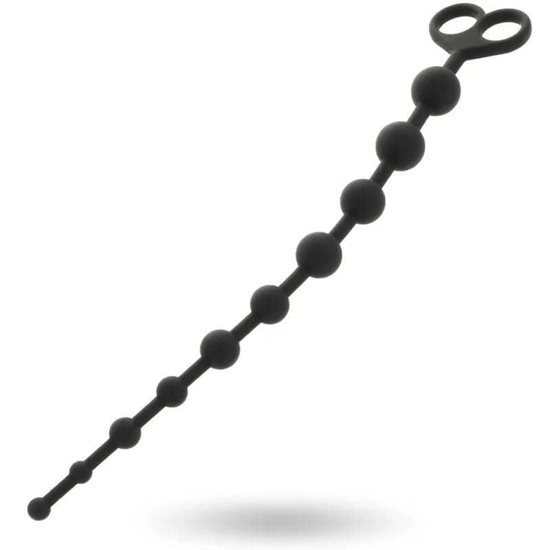 Stimolatore 10 perle anali Progressivo nero 34 cm x max 2,5 cm loop estrazione in prodotto Erosdom - Palmi, commercioVirtuoso.it