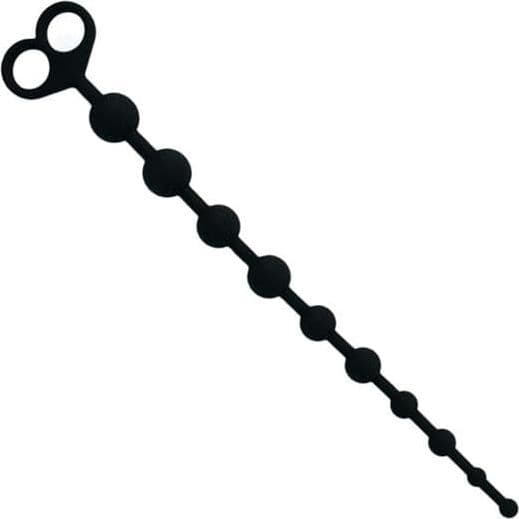 Stimolatore 10 perle anali Progressivo nero 34 cm x max 2,5 cm loop estrazione in prodotto Erosdom - Palmi, commercioVirtuoso.it