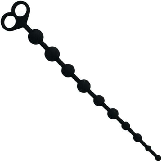 Stimolatore 10 perle anali Progressivo nero 34 cm x max 2,5 cm loop estrazione in prodotto Erosdom - Palmi, commercioVirtuoso.it