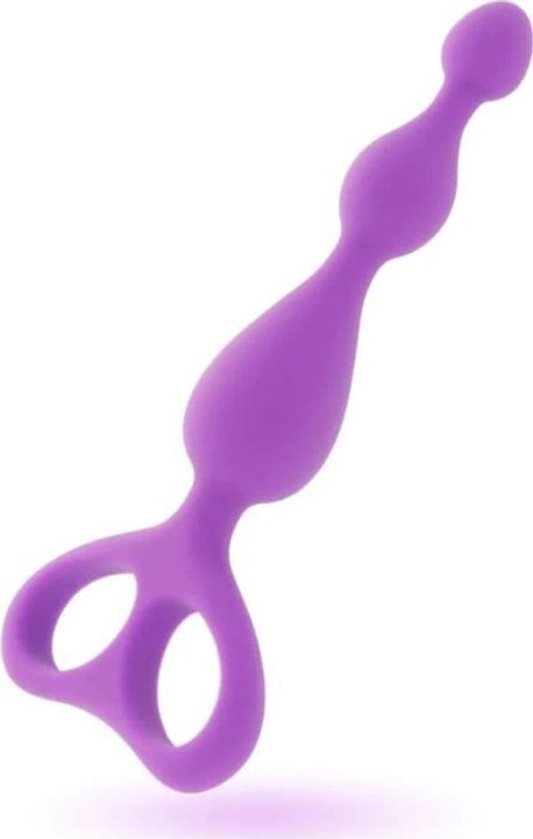 Stimolatore perle anali Progressivo viola 17,5 cm x max 3,3 cm loop estrazione in prodotto Erosdom - Palmi, commercioVirtuoso.it