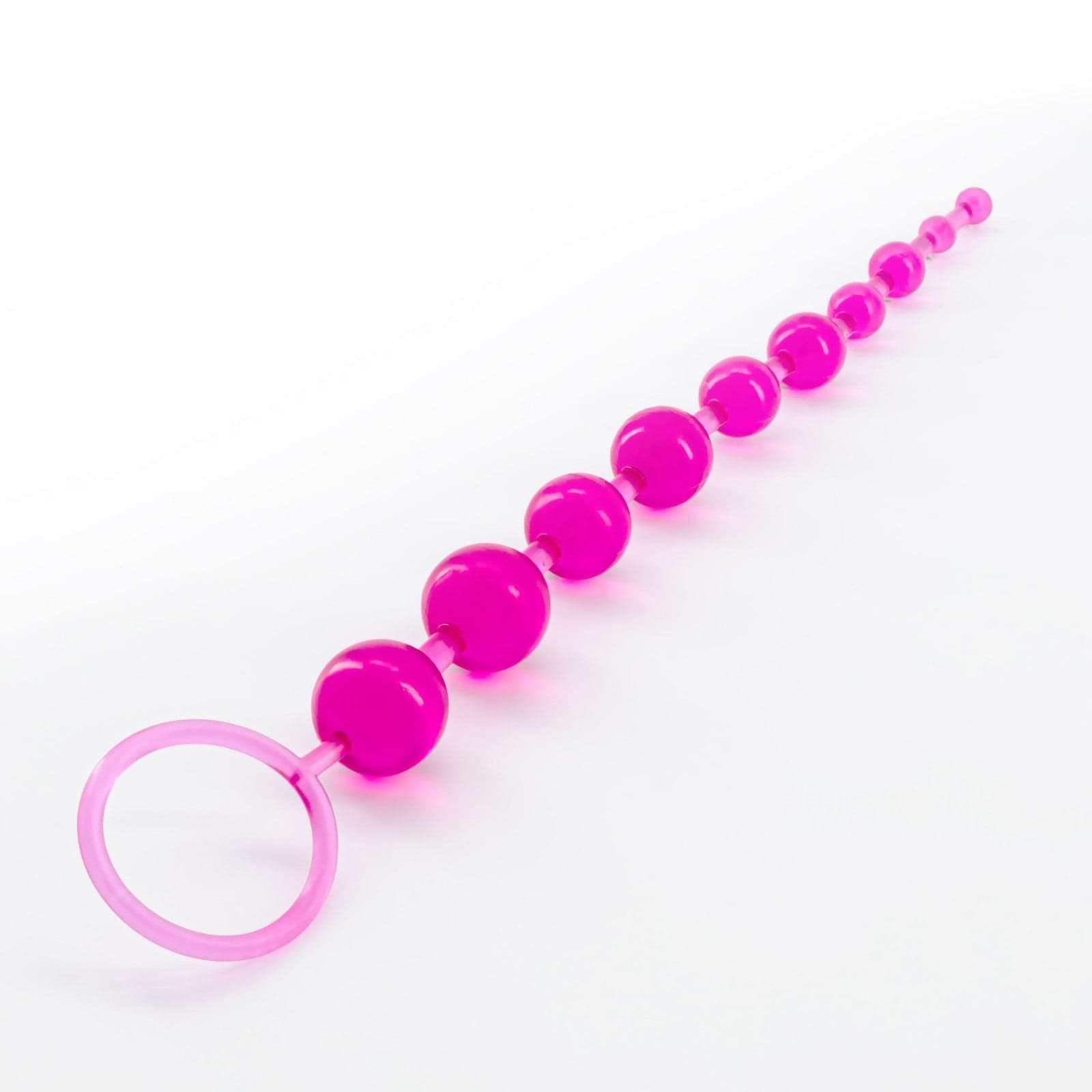 Stimolatore progressivo 10 perle anali rosa loop estrazione flessibile 25 cm in prodotto Erosdom - Palmi, commercioVirtuoso.it