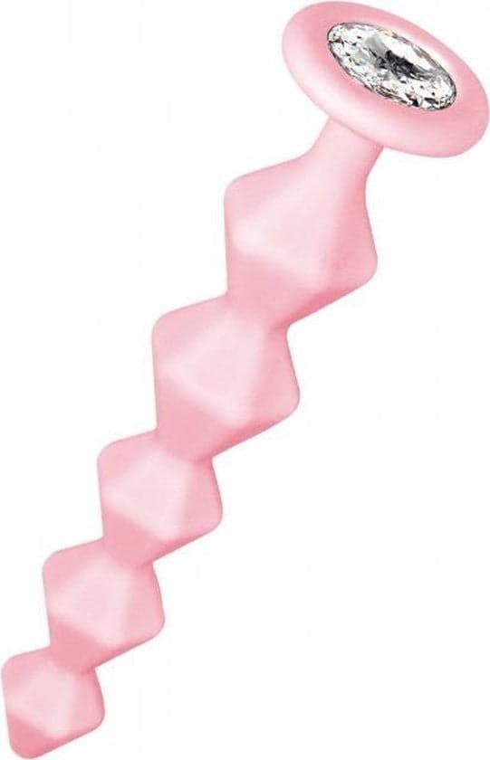 Stimolatore progressivo 16 cm x max 3,5 plug anale rosa perle anali estrazione in prodotto Erosdom - Palmi, commercioVirtuoso.it