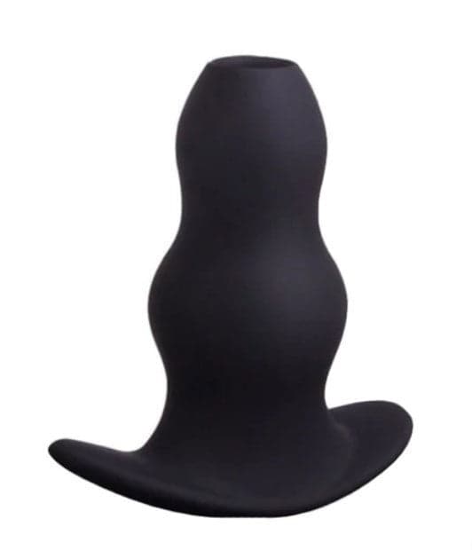 Tunnel anal plug nero cavo ampia base 8,5 cm circa ideale per riempimenti in prodotto Erosdom - Palmi, commercioVirtuoso.it