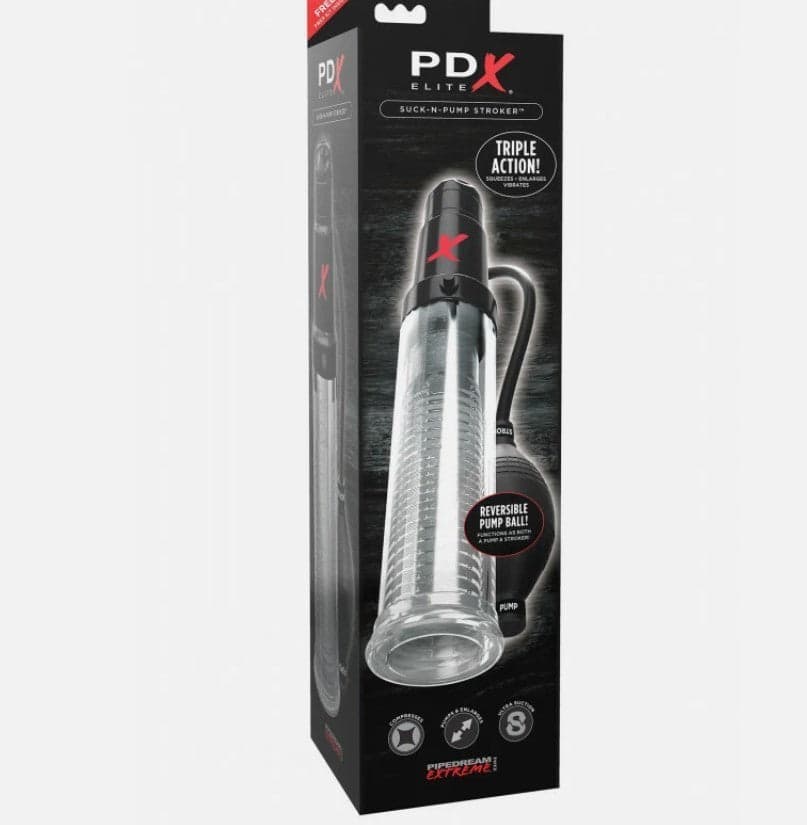 PDX Elite Deluxe Suck N Pump Stroker Sviluppatore Pene Masturbatore Uomo Succhia in prodotto Erosdom - Palmi, commercioVirtuoso.it