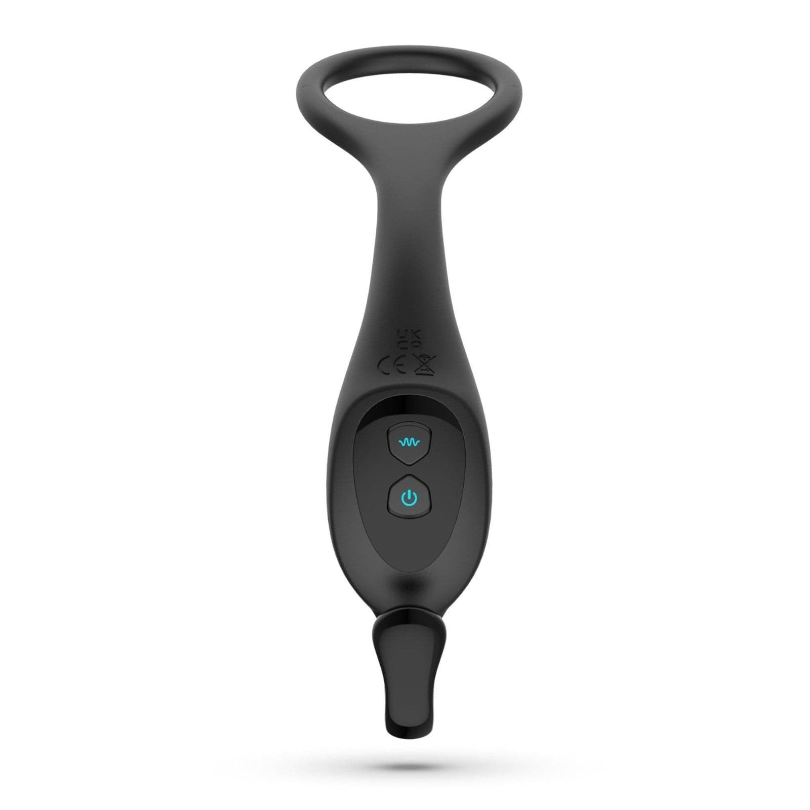 Stimolatore Vibro &amp; Spingo della prostata P spot + cockring nero in prodotto Erosdom - Palmi, commercioVirtuoso.it