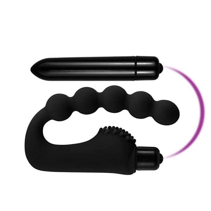 Stimolatore prostatico anale anal plug con perle stimolanti e bullet estraibile in prodotto Erosdom - Palmi, commercioVirtuoso.it