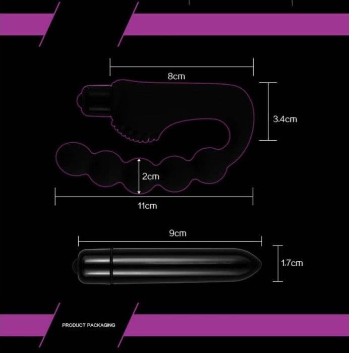 Stimolatore prostatico anale anal plug con perle stimolanti e bullet estraibile in prodotto Erosdom - Palmi, commercioVirtuoso.it