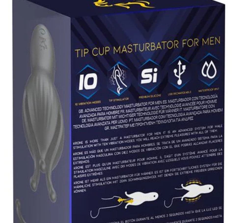 Potente Masturbatore per glande Kron vibrazioni 10 x silicone Premium ricarica in prodotto Erosdom - Palmi, commercioVirtuoso.it