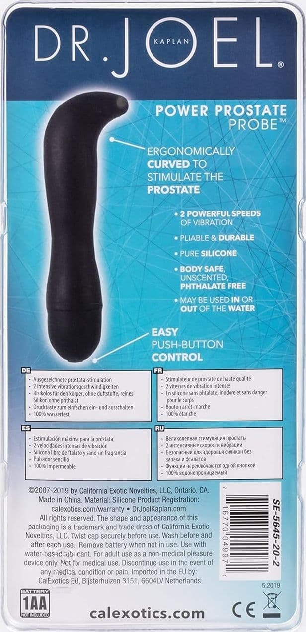 Bundle 2x Stimolatori prostata – Dr Joel Power Prostate Probe ToyJoy Power Plug in prodotto Erosdom - Palmi, commercioVirtuoso.it