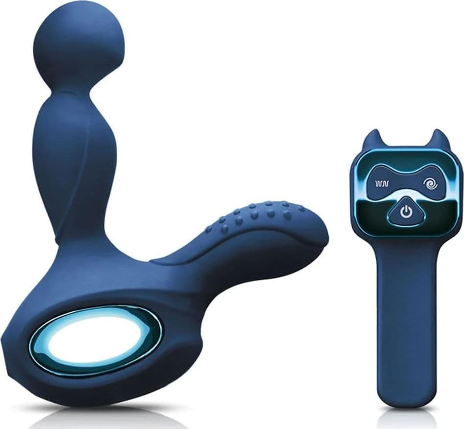 Stimolatore prostatico e perineo blu Premium Orbit caldo rotante vibrante in prodotto Erosdom - Palmi, commercioVirtuoso.it