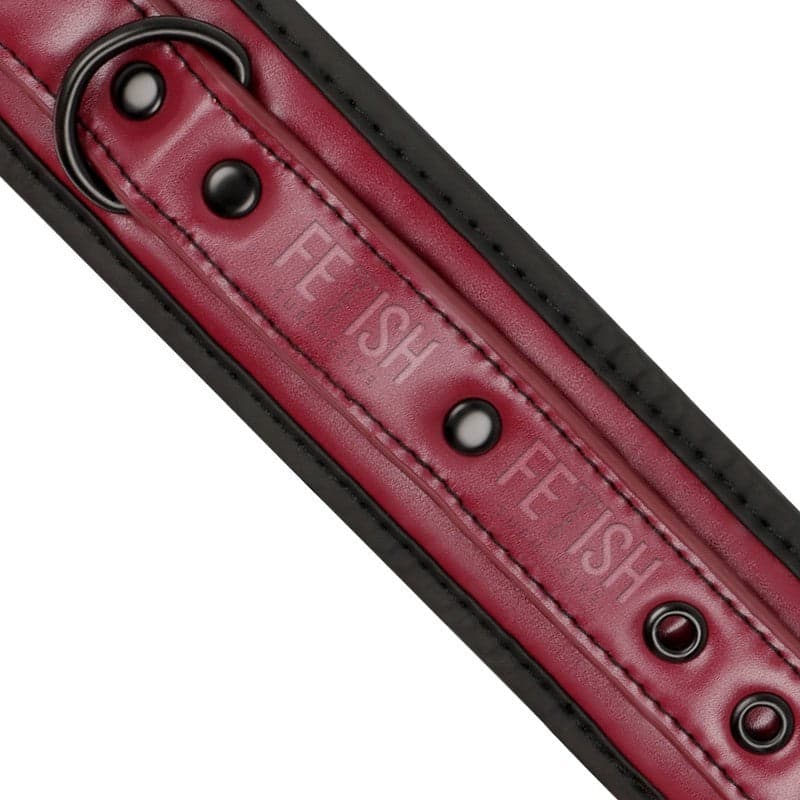 Fetish Premium submissive cavigliere bondage vegano rosse imbottite BDSM fetish in prodotto Erosdom - Palmi, commercioVirtuoso.it