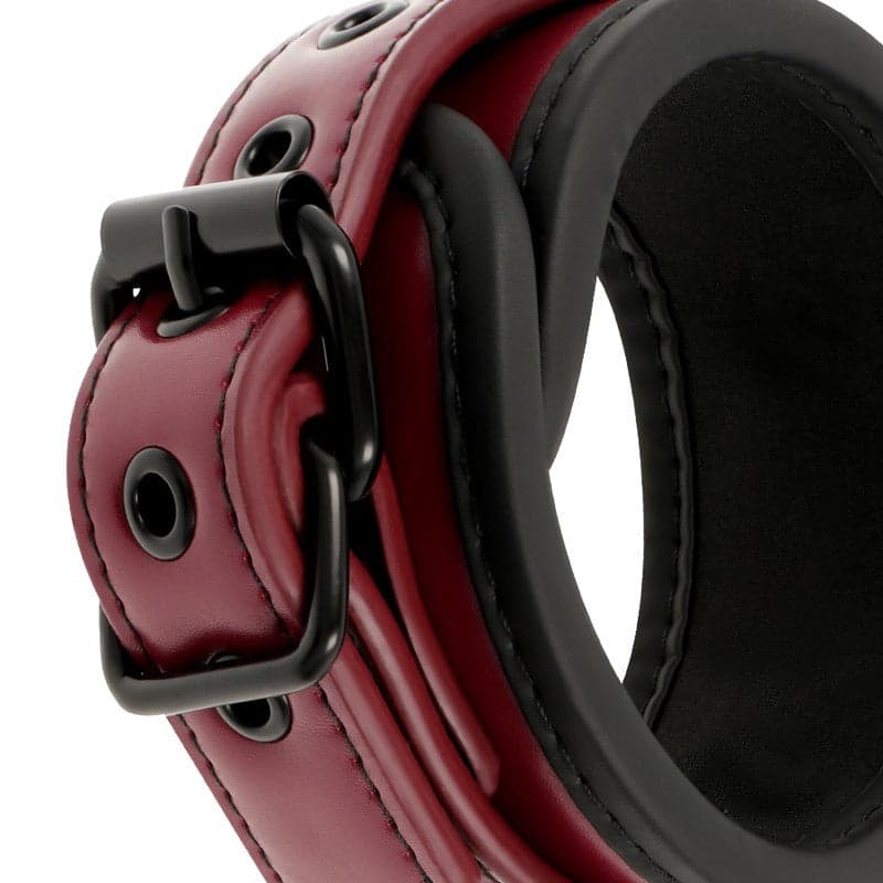 Fetish Premium submissive cavigliere bondage vegano rosse imbottite BDSM fetish in prodotto Erosdom - Palmi, commercioVirtuoso.it