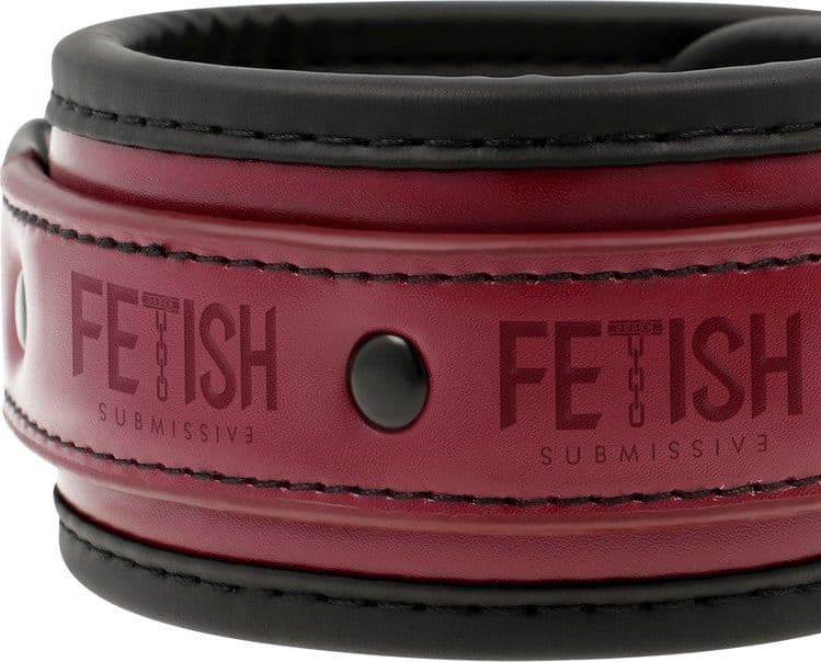 Fetish Premium submissive cavigliere bondage vegano rosse imbottite BDSM fetish in prodotto Erosdom - Palmi, commercioVirtuoso.it