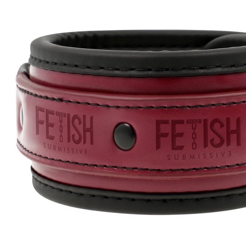 Fetish Premium submissive cavigliere bondage vegano rosse imbottite BDSM fetish in prodotto Erosdom - Palmi, commercioVirtuoso.it