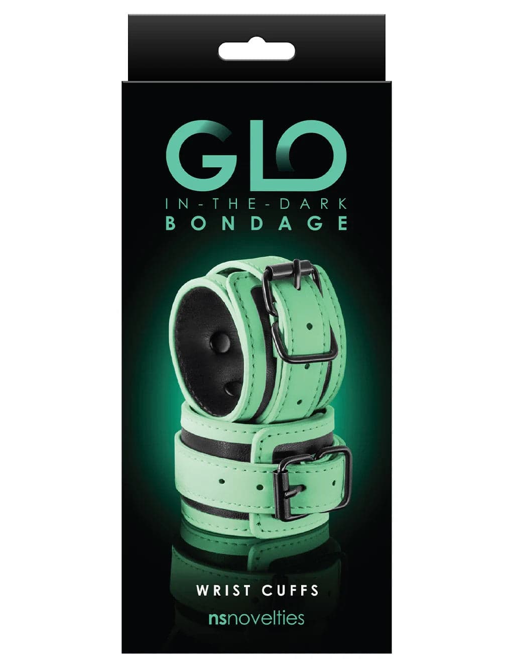 Manette Bianche Fluo glo in the dark wrist cuffs bondage sadomaso fetish