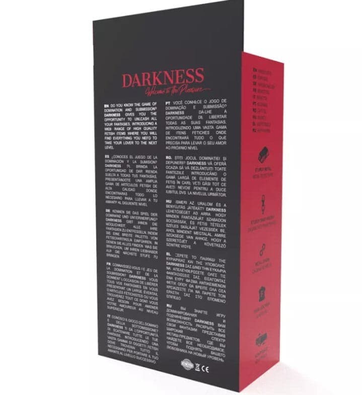 Darkness . manette pelle nera classic ideali per BDSM bondage fetish dominazione in prodotto Erosdom - Palmi, commercioVirtuoso.it