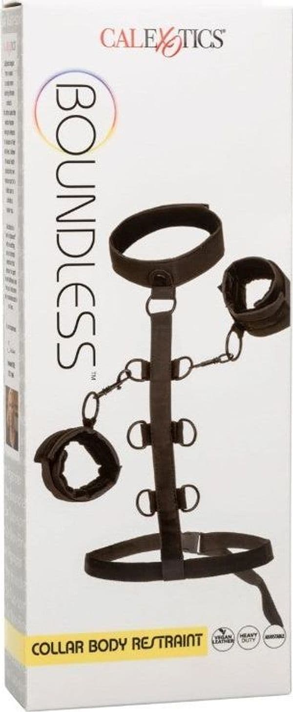 Set collare + manette + imbragoper bondage fetish BDSM scomponibile in prodotto Erosdom - Palmi, commercioVirtuoso.it
