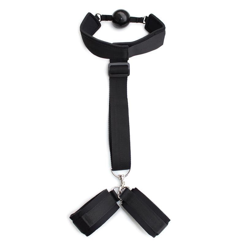 Latetobed BDSM line Set collare + manette per bondage fetish BDSM scomponibile in prodotto Erosdom - Palmi, commercioVirtuoso.it