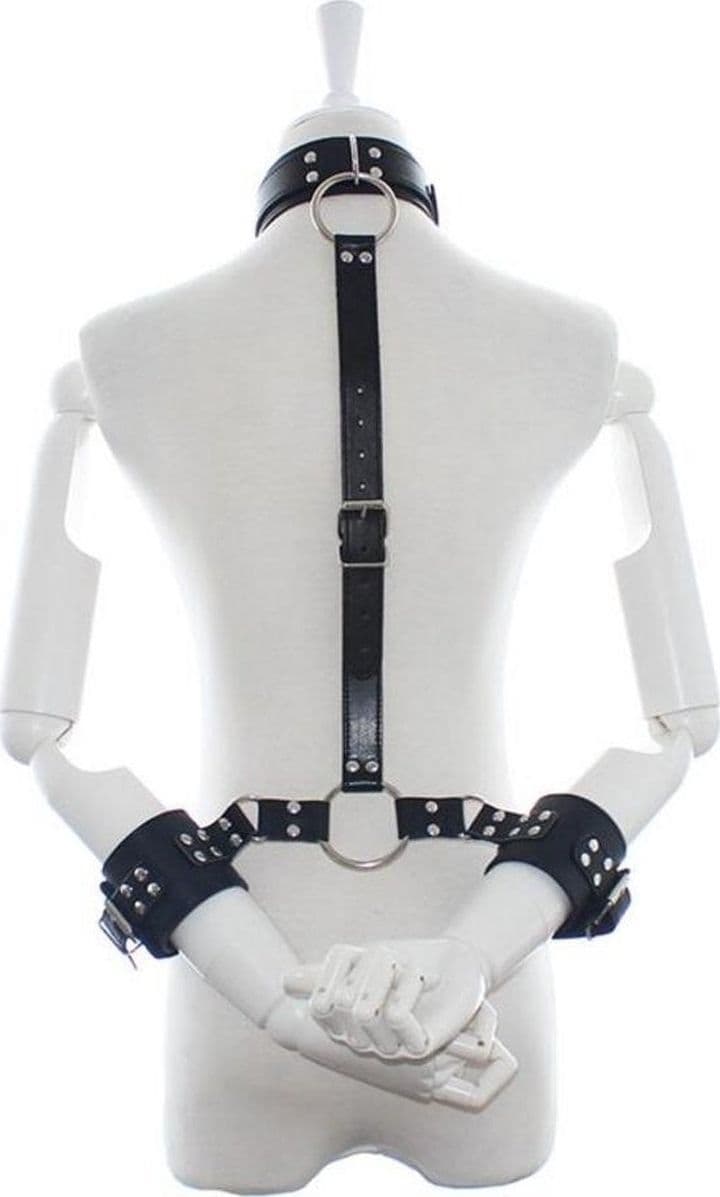 Latetobed BDSM line Set collare + manette per bondage fetish BDSM scomponibile in prodotto Erosdom - Palmi, commercioVirtuoso.it