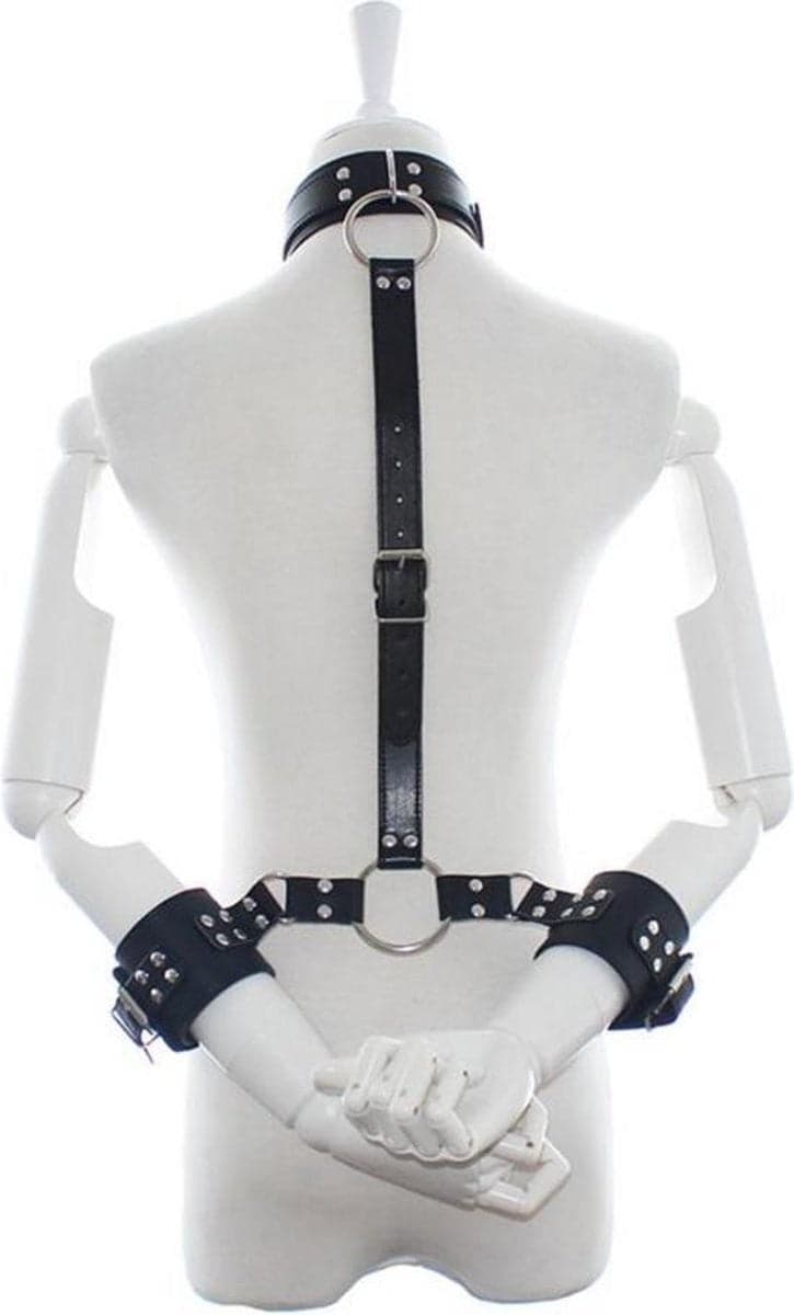 Latetobed BDSM line Set collare + manette per bondage fetish BDSM scomponibile in prodotto Erosdom - Palmi, commercioVirtuoso.it