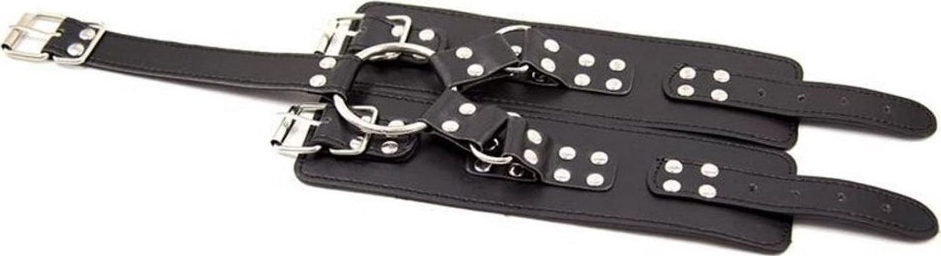 Latetobed BDSM line Set collare + manette per bondage fetish BDSM scomponibile in prodotto Erosdom - Palmi, commercioVirtuoso.it