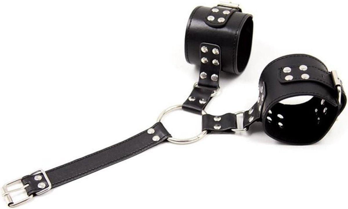 Latetobed BDSM line Set collare + manette per bondage fetish BDSM scomponibile in prodotto Erosdom - Palmi, commercioVirtuoso.it