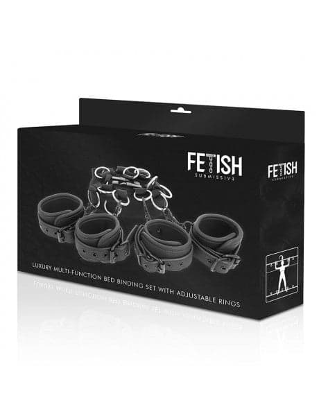 Set bondage da letto Fetish Submissive cinghie anelli polsini e cavigliere