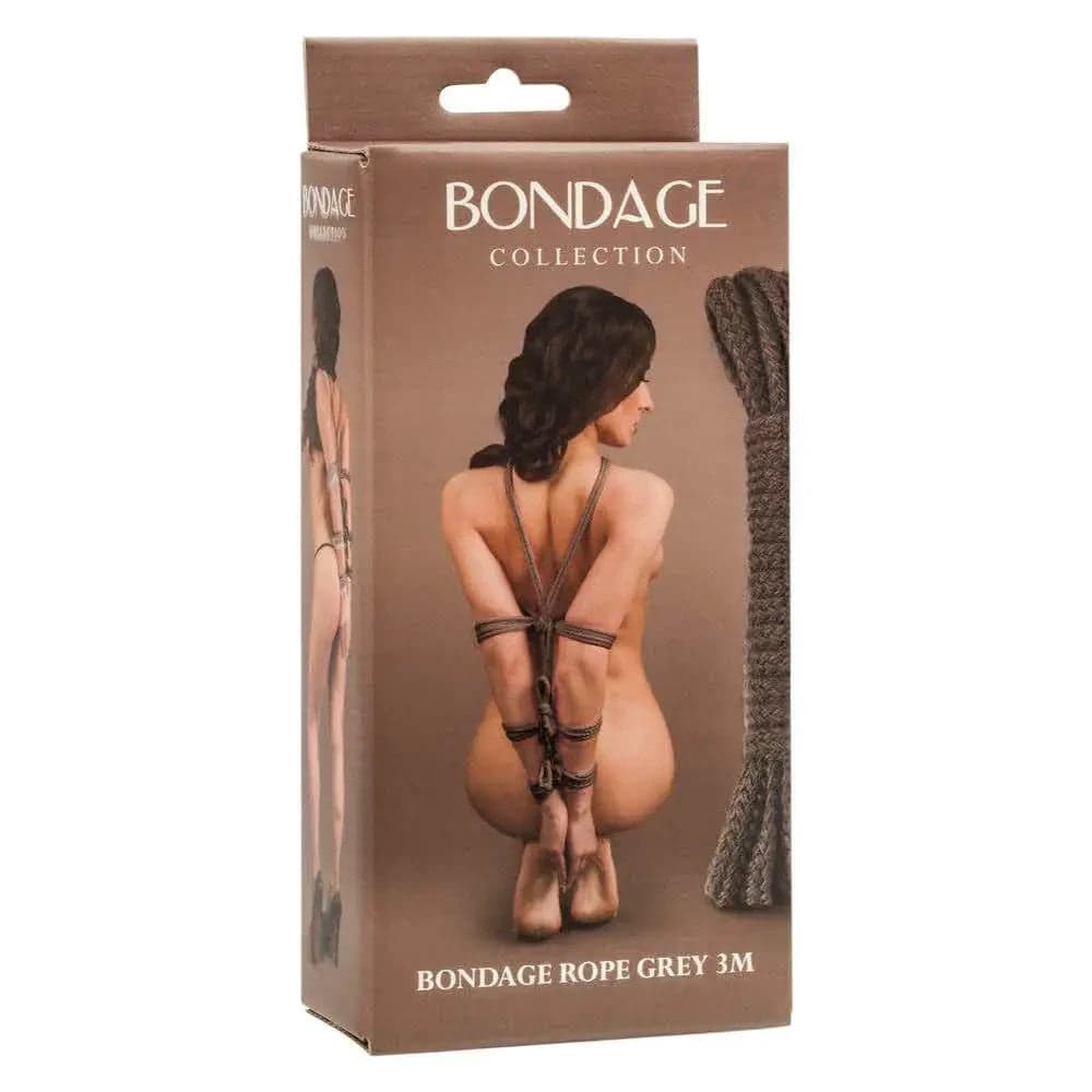 Corda Bondage Lola Toys da 9 metri grigia morbida CRF 1 cm Made in Russia