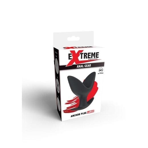 Ancora Anale Large Extreme nero silicone per giochi anali Anal anchor plug in prodotto Erosdom - Palmi, commercioVirtuoso.it