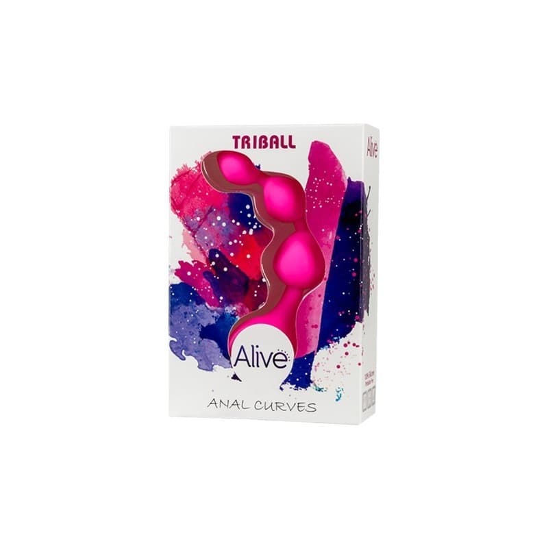 Anal Tribal 3 perle crescenti curve anali rosa silicone 15 cm 9,5 inseribile in prodotto Erosdom - Palmi, commercioVirtuoso.it