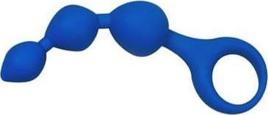 Anal Tribal 3 perle crescenti curve Blu silicone medico 15 cm 9,5 inseribile in prodotto Erosdom - Palmi, commercioVirtuoso.it