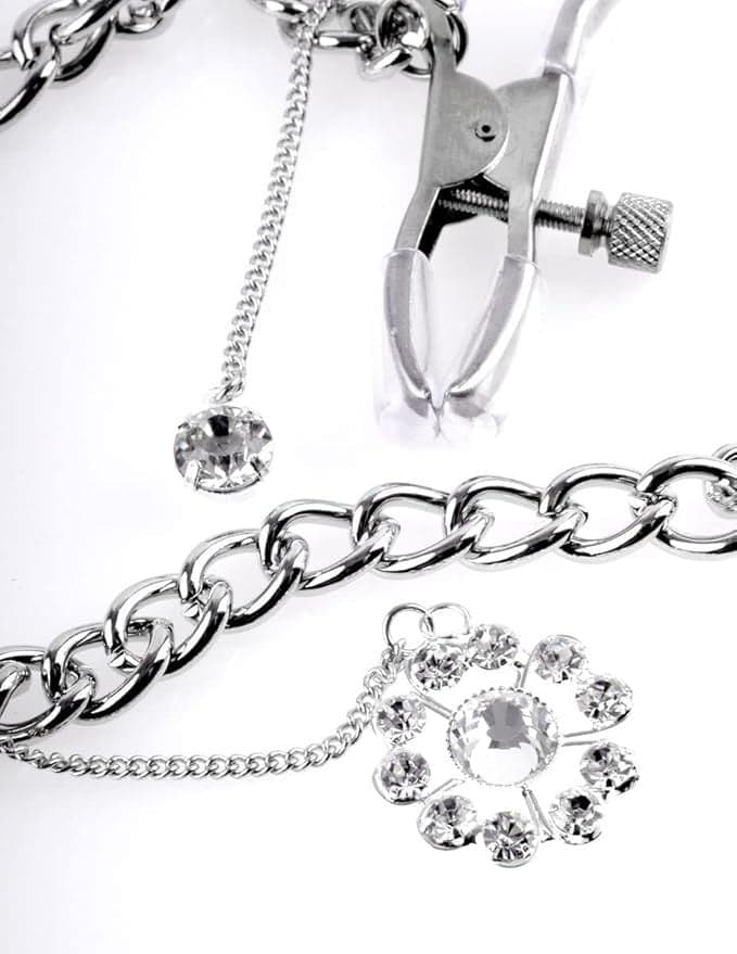 Pinze per Capezzoli Ciondoli CrystaClip Morsetti Costrittivi bondage fetish BDSM in prodotto Erosdom - Palmi, commercioVirtuoso.it
