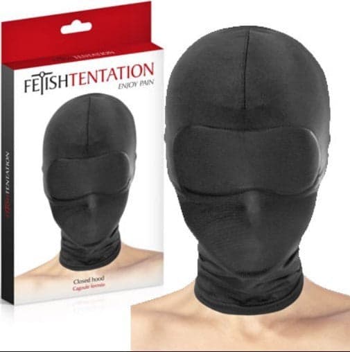 Pain Closed Hood Maschera BDSM Dominazione Privazione Sensoriale nero in prodotto Erosdom - Palmi, commercioVirtuoso.it