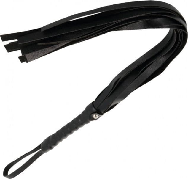 Frustino Flogger nero circa 45 cm fetish bondage BDSM sadomaso frusta