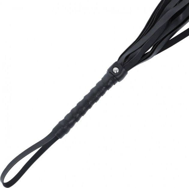Frustino Flogger nero circa 45 cm fetish bondage BDSM sadomaso frusta in prodotto Erosdom - Palmi, commercioVirtuoso.it