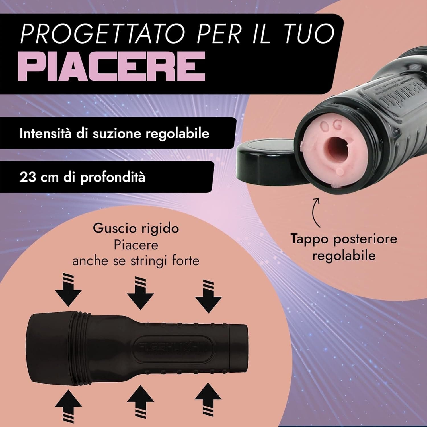 Fleshlight Pink Lady Original Masturbatore Premium SuperSkin stimolante in prodotto Erosdom - Palmi, commercioVirtuoso.it