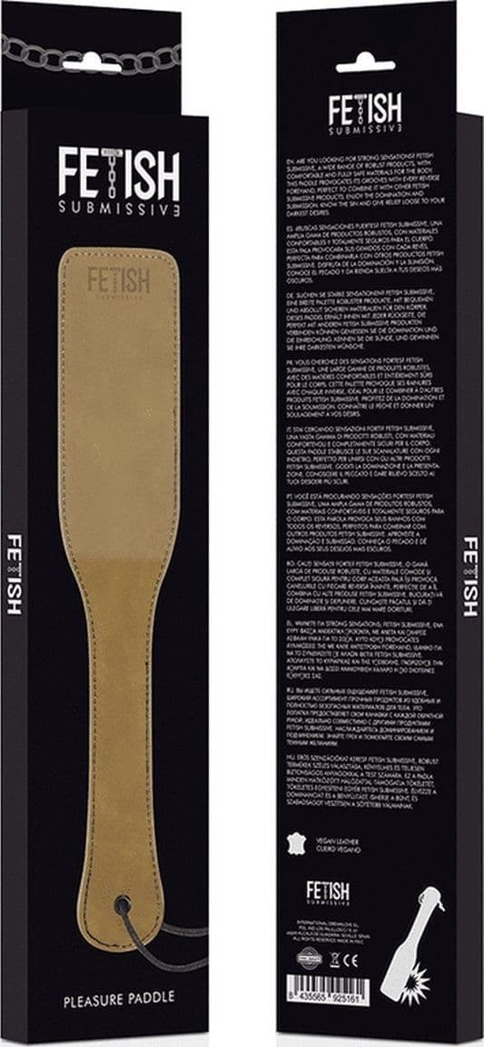 Sculacciatore Premium paddle verde pelle vegan fetish bondage BDSM sadomaso in prodotto Erosdom - Palmi, commercioVirtuoso.it