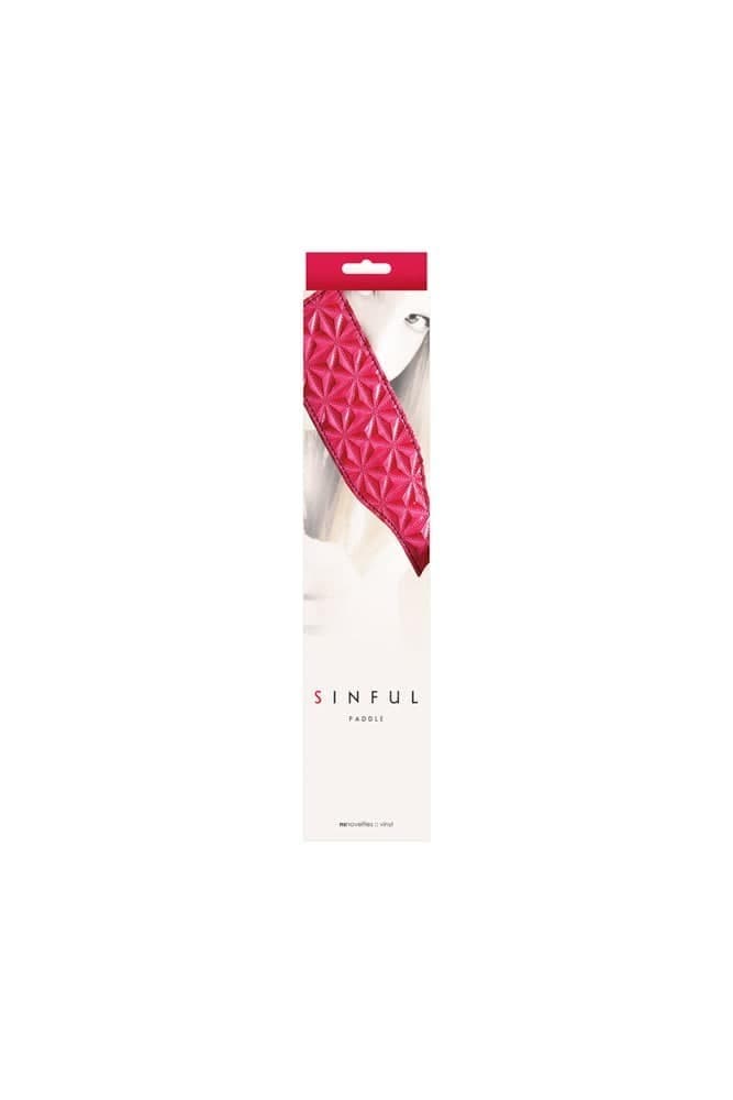 Sculacciatore Premium paddle rosso 34 cm pelle fetish bondage BDSM sadomaso in prodotto Erosdom - Palmi, commercioVirtuoso.it