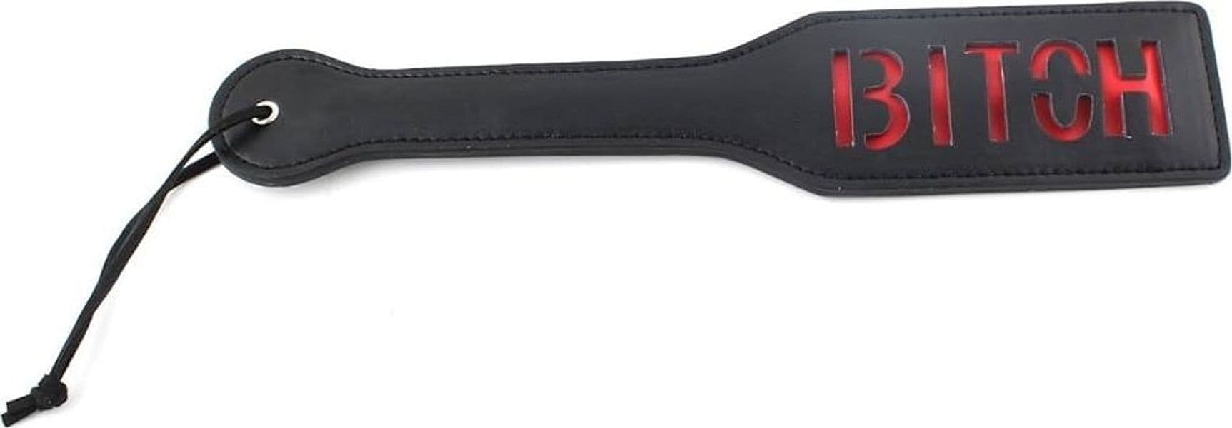 Sculacciatore Premium Spanking SLUT nero 32 pelle fetish bondage BDSM sadomaso in prodotto Erosdom - Palmi, commercioVirtuoso.it