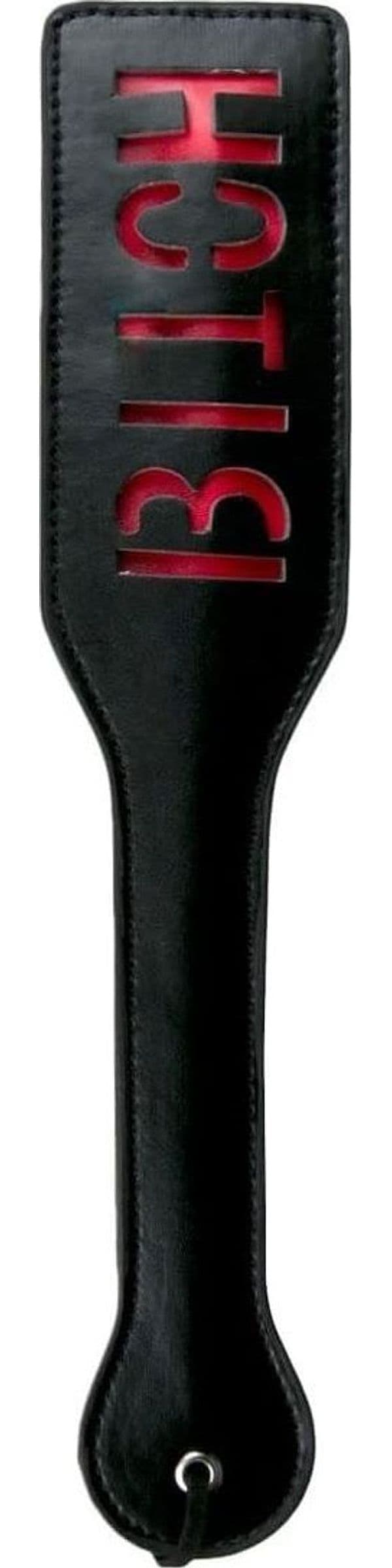 Sculacciatore Premium Spanking SLUT nero 32 pelle fetish bondage BDSM sadomaso in prodotto Erosdom - Palmi, commercioVirtuoso.it