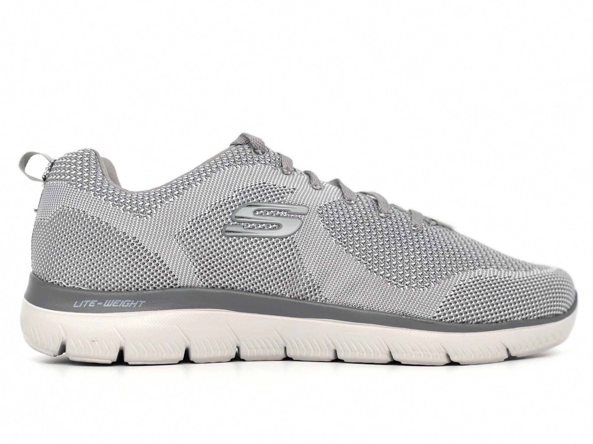 SKECHERS Sneaker uomo grigie con memory in Sneaker casual Calzature Durello - Agna, commercioVirtuoso.it