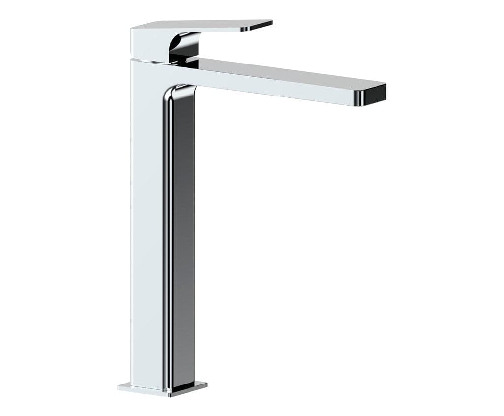 Rubinetto miscelatore per lavabo alto, squadrato