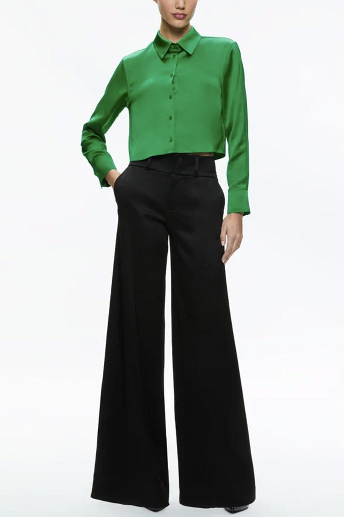 Alice + Olivia Camicie Verde smeraldo da donna in Bluse e camicie Drestige - Casamassima, commercioVirtuoso.it